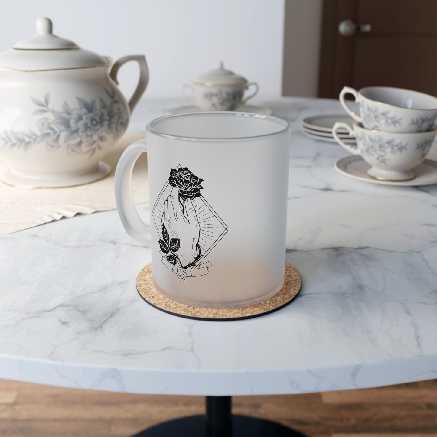 Lust Frosted Glass Mug