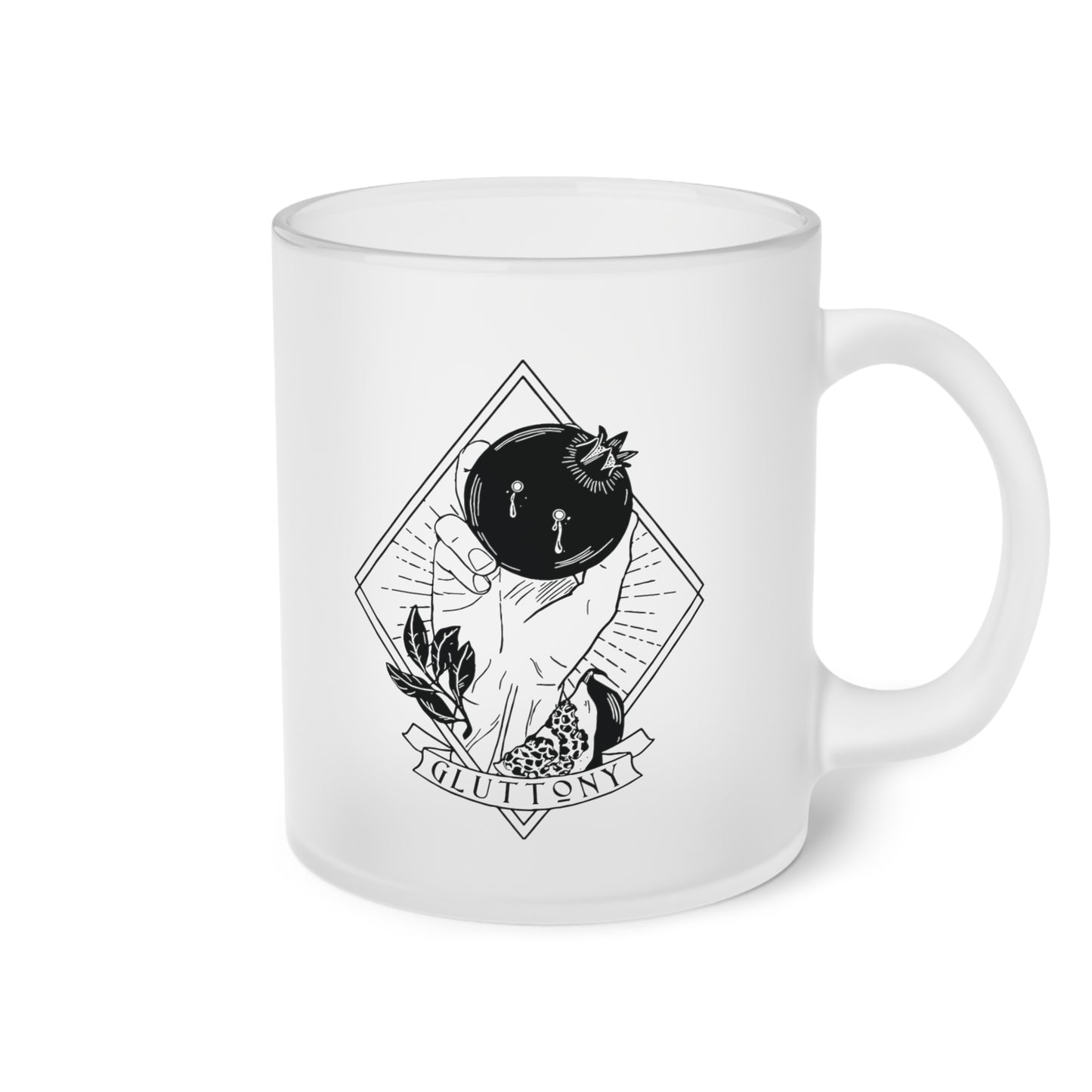 Gluttony Frosted Glass Mug