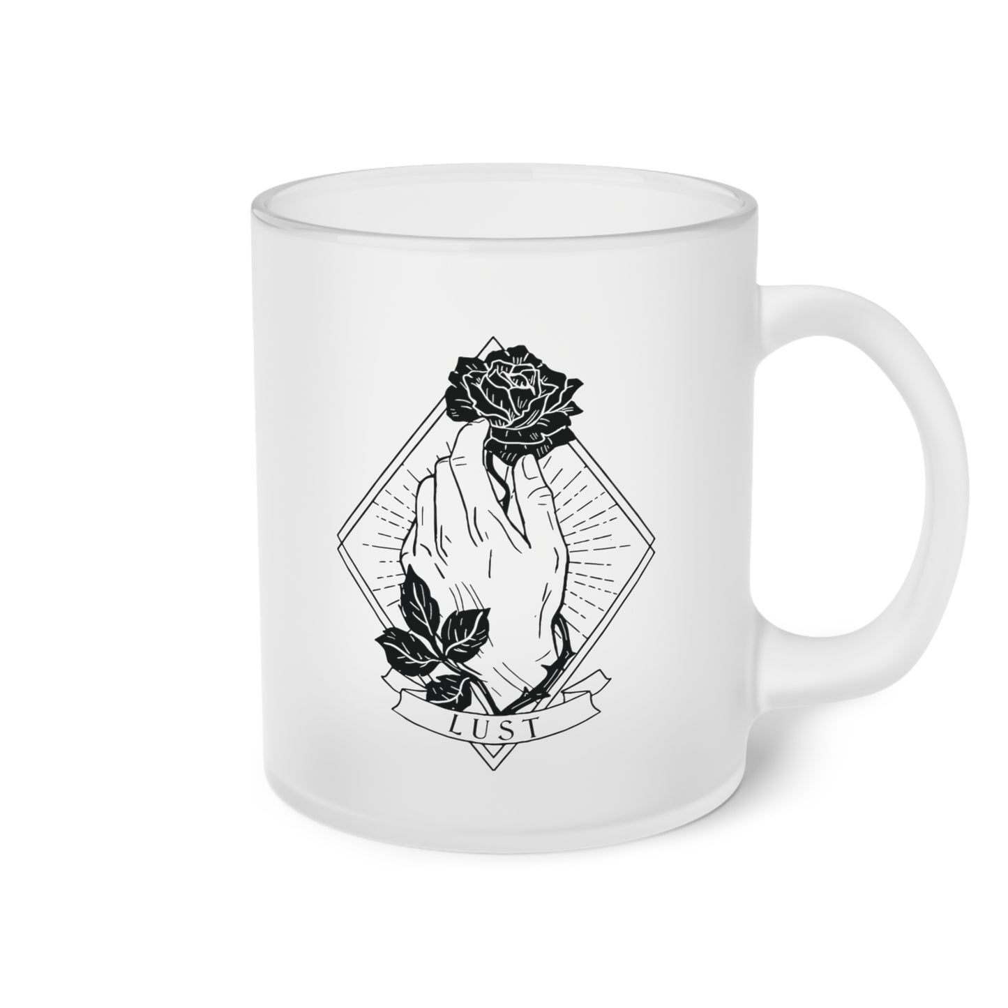Lust Frosted Glass Mug