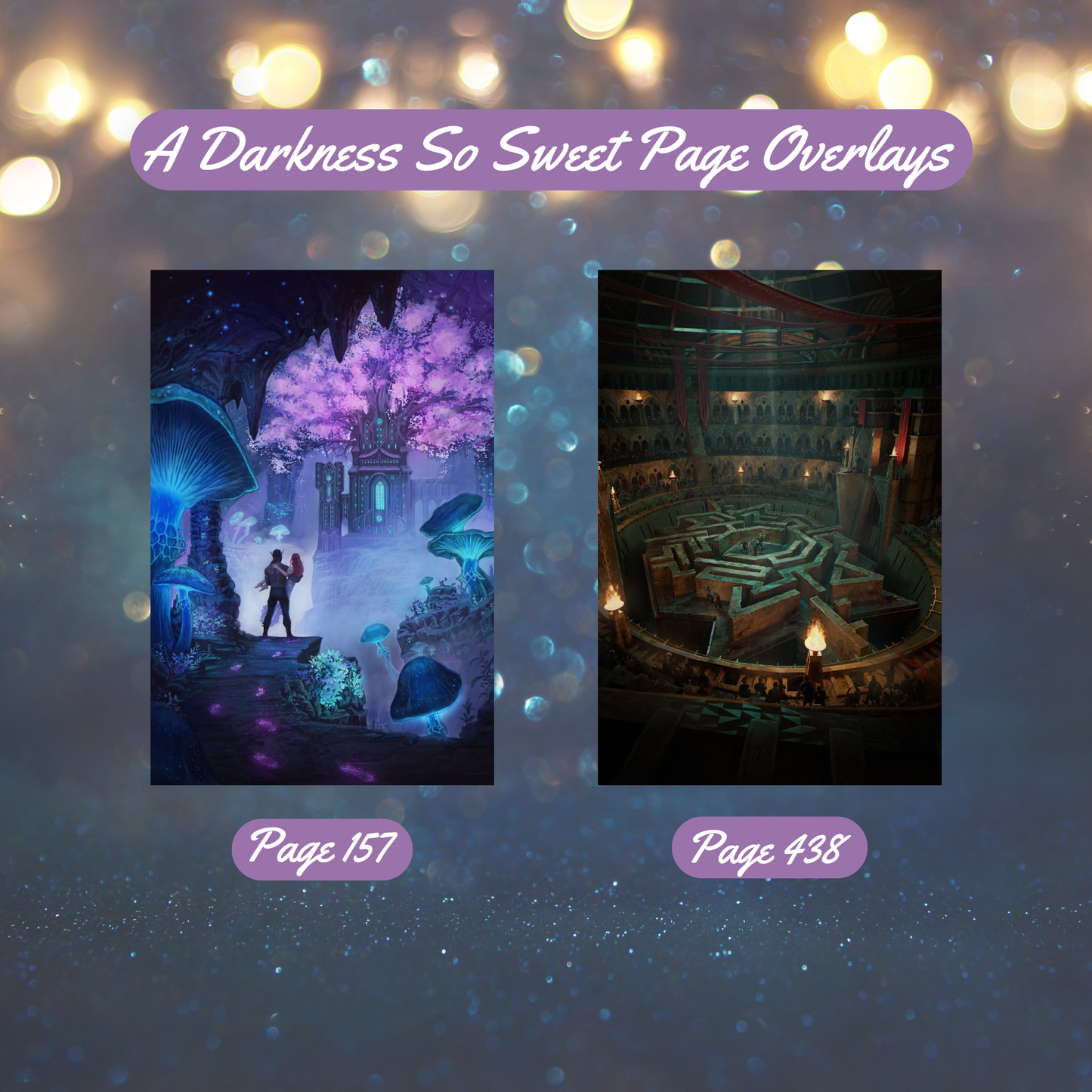 A Darkness So Sweet Page Overlays [2-Pack]