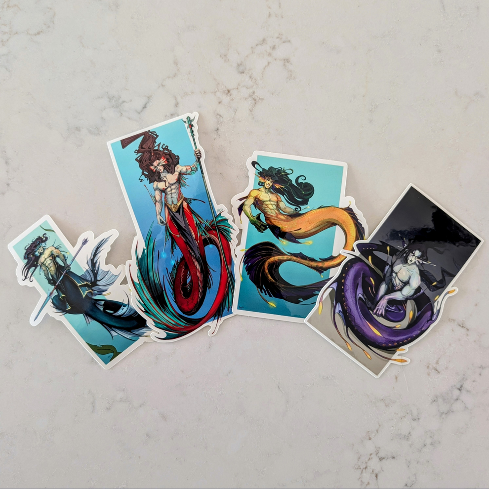 Deep Waters Stickers [4-Pack] – USA Today Bestselling Author Emma Hamm